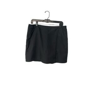 Adidas Climacool black side zip athletic golf skort w/ pockets women's size 10